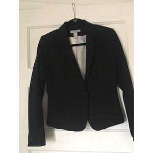 H&M Black One Button Blazer